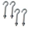 Hembrilla abierta con tuerca hm02, m3 x 30 mm, zincado, blister 4 uds