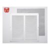 Rejilla con mosquitera. aluminio 0.6 blanco lacado 300x300mm (g)
