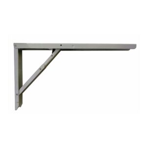 Escuadra de acero plegable abat-table plata 30 x 52 cm