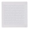 Rejilla ventilación cuadrada con tapones y mosquitera 150x150x7mm abs blanca