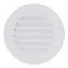 Rejilla ventilación redonda empotrable con mosquitera ø70mm abs blanca
