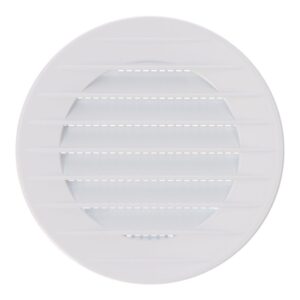 Rejilla ventilación redonda empotrable con mosquitera ø70mm abs blanca