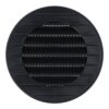 Rejilla ventilación redonda empotrable con mosquitera ø70mm abs gris antracita