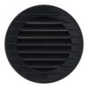 Rejilla ventilación redonda empotrable con mosquitera ø80mm abs gris antracita