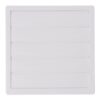 Rejilla ventilación cuadrada empotrable con lamas móviles 170x170mm enclavamiento ø100mm abs blanca