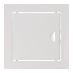 Tapa de registro cuadrada empotrable acero 15x15cm blanca