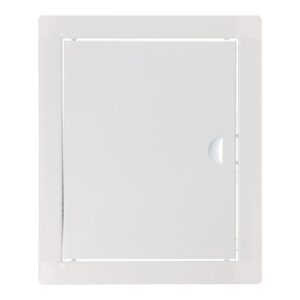 Tapa de registro rectangular empotrable acero 20x25cm blanca