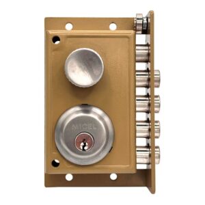 Cerradura sobreponer crs01 izquierda pintado oro