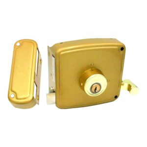 Cerradura sobreponer crs02 dcha 50 x 100 mm pintado oro