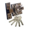 Cerrojo alta seguridad 7930r acabado bronce ingles 97930rbi lince
