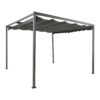Pérgola para exterior color antracita 3 x 3 x 2,20 m