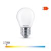 Bombilla esferica led e27 4,3 w 470 lm 2700 k luz calida ø4,5 x 8,2 cm