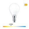 Bombilla esferica led e14 6,5 w 806 lm 4000 k luz dia ø4,5 x 8 cm