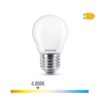 Bombilla esferica led e27 6,5 w 806 lm 4000 k luz dia ø4,5 x 7,8 cm