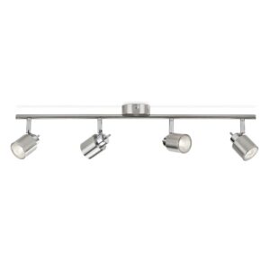 Foco 4 elementos meranti gu10 (bombilla no incluida) color cromo mate 15,5 x 10 x 69 cm