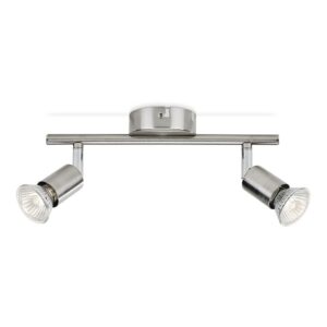 Foco 2 elementos limbali gu10 (bombilla no incluida) color cromo mate 28,5 x 10 x 15,5 cm