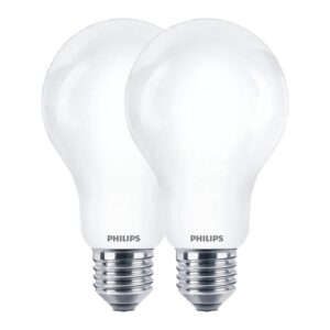 Bombilla estándar led e27, 10,5 w, 1521 lm, 4000k, luz día, 2 uds