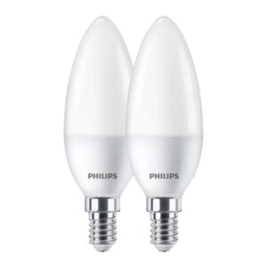 Bombilla vela led e14, 7w, 806 lm, 2700 k, luz cálida, 2 uds