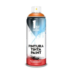 Pintura alquídica spray 520 cc ref 645 naranja peligro mate 300 ml