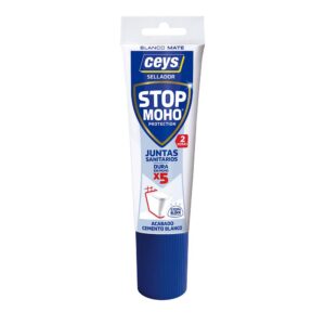 Sellador stop moho juntas sanitarios acabado cemento blanco 125 ml
