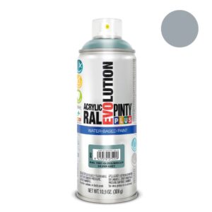 Pintura acrílica spray evolution water-based 520 cc ral 7001 gris plata