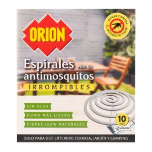 Espiral anti-mosquitos, 10 uds + 2 soportes