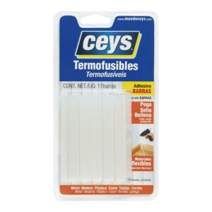Barra de cola termofusible mini translúcido ø8 x 100 mm, 11 uds