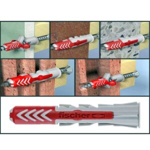 Taco duopower ø8 x 40 mm, caja 100 uds