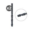 Broca para metal hss-r din 338, 2 uds, ø1,00 x 12/34 mm