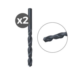 Broca para metal hss-r din 338, 2 uds, ø1,00 x 12/34 mm