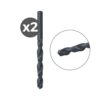 Broca para metal hss-r din 338, 2 uds, ø2,00 x 24/49 mm