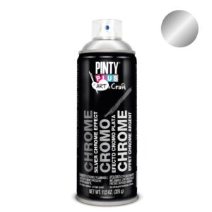 Pintura en spray art & craft 520cc efecto cromo plata c150