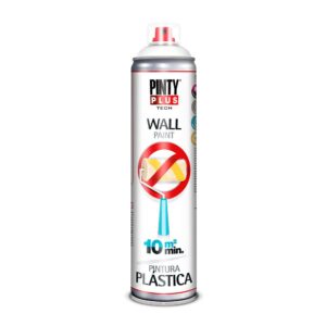 Pintura plástica spray interior ral 9016 blanca mate 600 ml