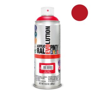 Pintura acrílica spray evolution 520 cc ral 3001 signal red 300 g