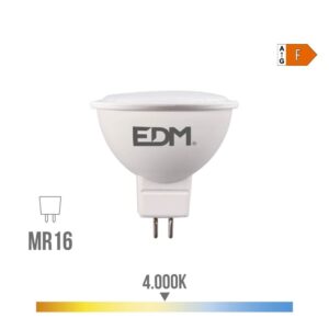 Bombilla dicroica led mr16 8 w 780 lm 4000 k luz día 120° ø5 x 5 cm