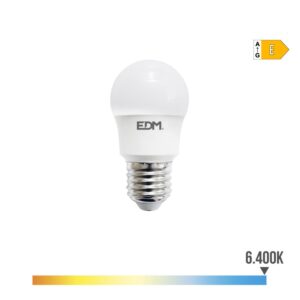 Bombilla esferica led e27 8,5 w 1000 lm 6400 k luz fria ø4,5 x 8,6 cm