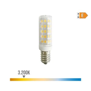 Bombilla tubular de led e14 6,5 w 800 lm 3200 k luz cálida