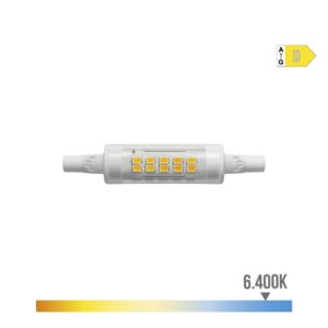 Bombilla lineal led 78 mm r7s 5.5 w 800 lm 6400 k luz fría ø1,6 x 7,8 cm