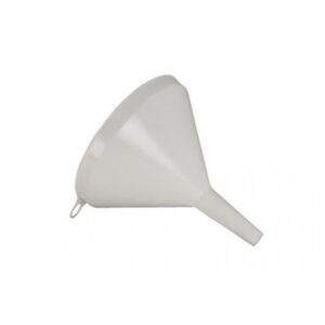 Embudo de plástico con pico rígido para trasvase de líquidos, ø240 mm
