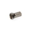 Conector "f" macho parabolica metalico. calidad supra envasado